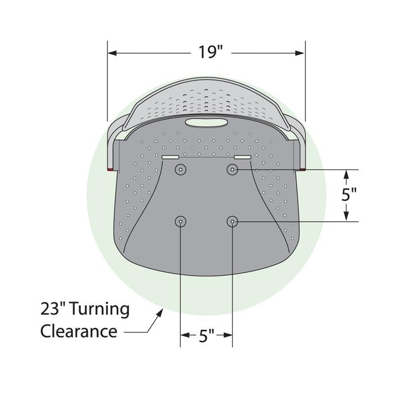 Attwood-Venture Folding Fishing Seat Shell Gray - Eggers Webshop-97100-005-1-
