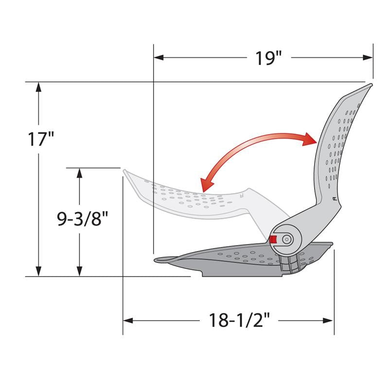 Attwood-Venture Folding Fishing Seat Shell Gray - Eggers Webshop-97100-005-1-