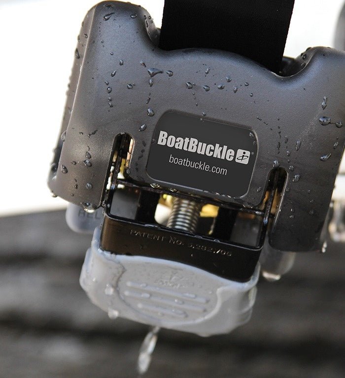 BoatBuckle-Retractable Transom Tie-Down SS 1500 lbs - Eggers Webshop-F14256-