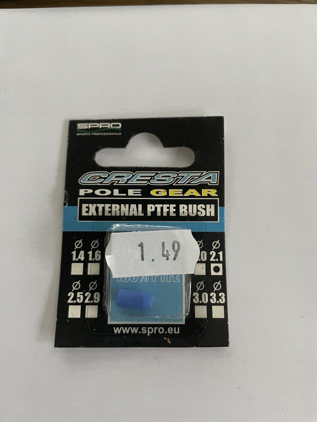 Cresta-Pole Gear Internal PTFE Bush dia 2,1 mm - Eggers Webshop-4720-1500-004-