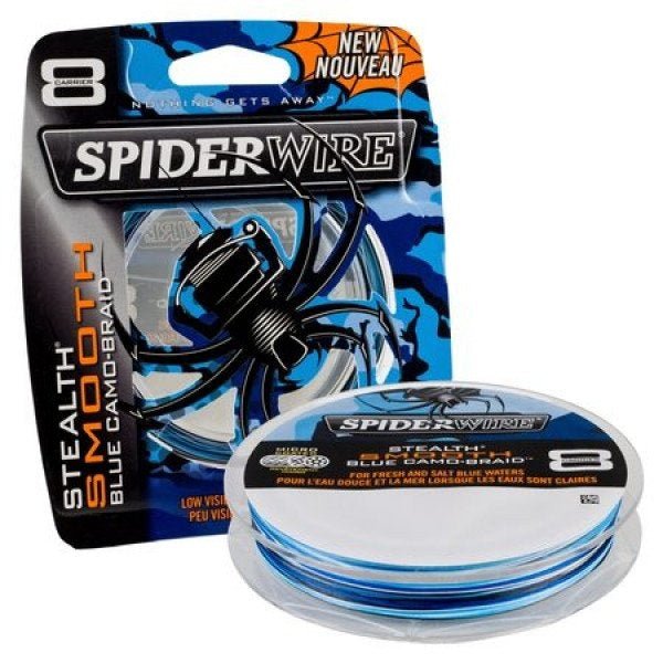 Eggers Webshop-Spiderwire Stealth Smooth 8 Blue Camo 0,25 mm (150m) - Eggers Webshop-1476022-