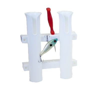 Fish-On!-Tube Double Rod Holder White - Eggers Webshop-73100-