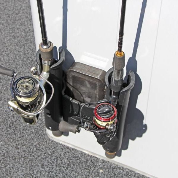Railblaza-Rod Holder Dual met bakje Zwart - Eggers Webshop-09-0010-11-
