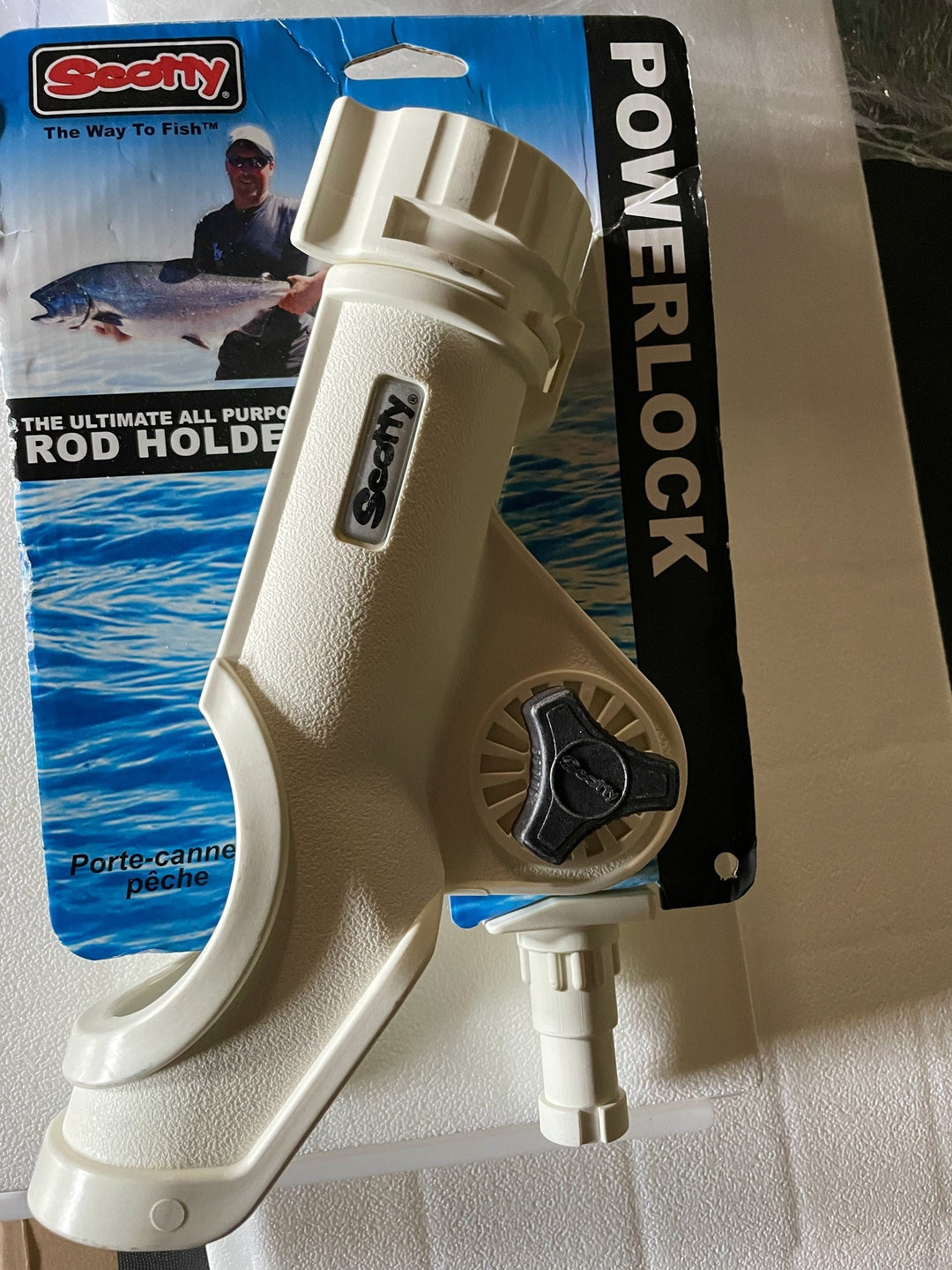 Scotty-229 Powerlock Hengelhouder Wit - Eggers Webshop-229-WH-
