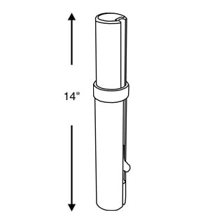 Springfield-Plug In EXT Fixed Post 14" 2-3/8" (6 cm) - Eggers Webshop-3300835-