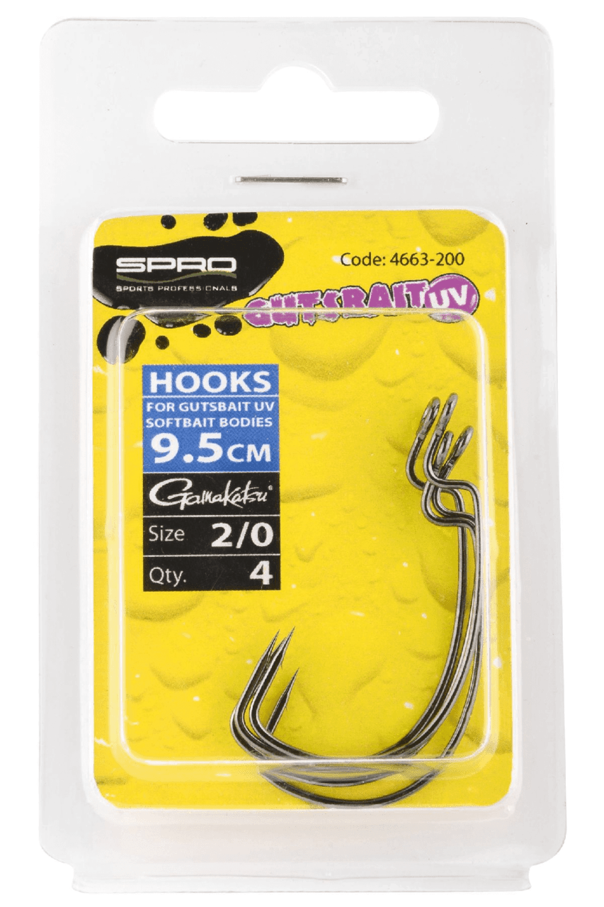 SPRO-Gutsbait UV 95 Hooks 2/0 - Eggers Webshop-4663 200-